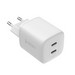 Адаптер питания Deppa Gan 2Type-C Power Delivery 3.0А QC 4.0 45Вт (11479) Белый - фото 92589