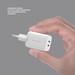 Адаптер питания Deppa Gan 2Type-C Power Delivery 3.0А QC 4.0 65Вт (11480) Белый - фото 92598