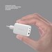 Адаптер питания Deppa Gan USB-A + 2Type-C Power Delivery 3.0А QC 5.0 65Вт (11481) Белый - фото 92603
